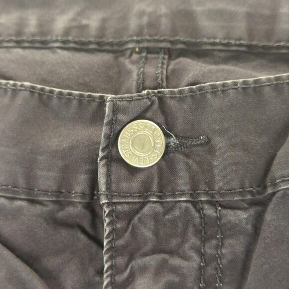 Levis 514 Pants Mens 38x32 Navy Straight Leg Five Pocket Rip Stop Canvas Cotton - Picture 2 of 12